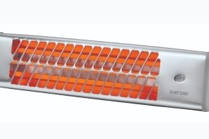 תנור חימום לאמבטיה תלוי קוורץ 1500W מבית חמת הפצה - צבע ניקל / כרום דגם:9150110