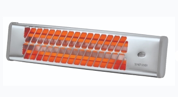 תנור חימום לאמבטיה תלוי קוורץ 1500W מבית חמת הפצה - צבע ניקל / כרום דגם:9150110