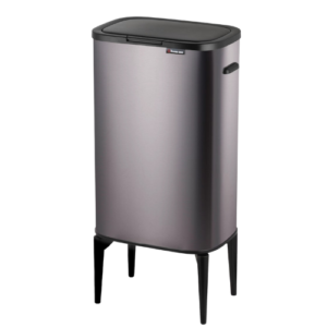 פח יוקרתי עם רגליים 53 ליטר אפור חלל BUONA CASA דגם: 63-140-0059 -באיסוף עצמי בלבד!