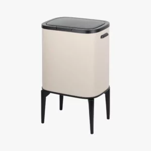 פח יוקרתי עם רגליים 33 ליטר קרם שמפניה BUONA CASA דגם: 63-140-0028 -באיסוף עצמי בלבד!