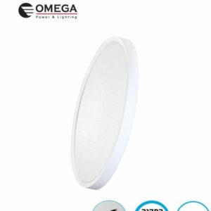 מנורה עגולה צמודה לתקרה 50W גוון אור מתחלף מסגרת לבנה דגם :NEXT-480-50W-WH-CCT