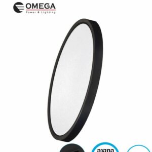 מנורה עגולה צמודה לתקרה 60W גוף שחור גוון אור משתנה  CCT דגם NEXT-600-60W-BK-CCT